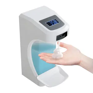 Dispensador de sabão líquido automático, dispensador inteligente de sabão líquido sem contato e temperatura corporal