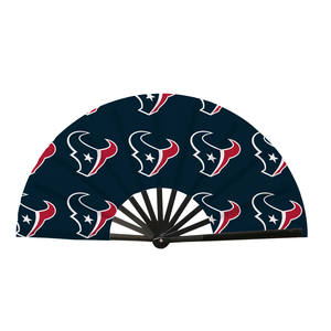Houston Texans personnalisé 32 NFLTeams pliant Clacker pliant ventilateur à main en plastique artisanat pour carnavals et jeux - Product Image 1