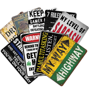 Cartel de hojalata de Metal Retro personalizado, arte de pared, estilo antiguo único, garaje de <span class=keywords><strong>hierro</strong></span>, decoración de Bar <span class=keywords><strong>para</strong></span> el hogar con impresión UV, tema de logotipo de cerveza duradero - Product Image 1