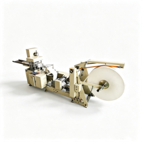 Máquina Automática para Servilletas de Papel, Plegado 1/4, 1/6, 1/8, 400-600 Piezas/min, con Control PLC para Restaurantes