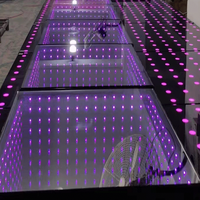 Nouvelle piste de danse LED 3D haute luminosité avec couleurs RGBW, antidérapante, portable, pour discothèque, DJ, scène, bar, boîte de nuit