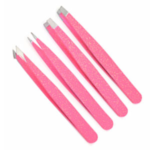 Pince à épiler sourcils incurvée à pointe biseautée en acier inoxydable de haute qualité, couleurs personnalisables, écologique, mode et luxe - Product Image 4