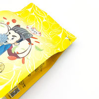 Pochette à fond plat refermable en papier d'aluminium Sac d'emballage en plastique pour protéines en poudre Pochette à fond plat