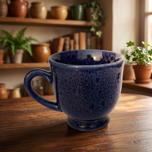 Tasses et mugs en grès noir, mug en céramique côtelé avec anse pour le bureau, la maison, le thé et le café - Product Image 2