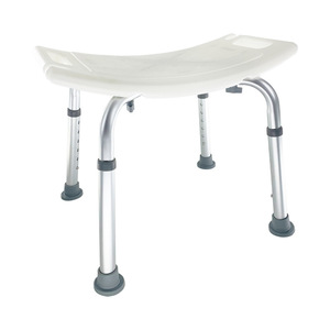Shower Chair For Seniors Aluminum Alloy <b>Adjustable</b> <b>Height</b> Anti Slip Bathroom <b>Stool</b> Waterproof Safety Seat - Product Image 1
