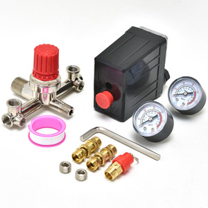 Contrôleur de pression pour compresseur d'air 90-120Psi, interrupteur automatique avec jauges et raccords pour accessoires de pompe à air - Product Image 4