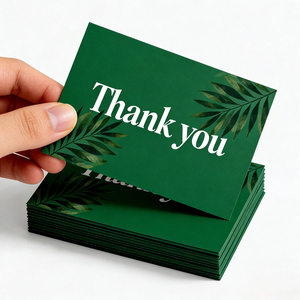 Cartões de Agradecimento Personalizados com Impressão em Ouro, Impressão de Logotipo em Folha Dourada, Obrigado pelo Seu Pedido - Product Image 4