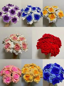 Rosas Hechas a Mano DREA al por Mayor, Flores de Ganchillo Hechas a Mano de Colores - Product Image 3