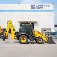 Kraftstoffsparender Liugong 4-Rad-Baggerlader ISO-Zertifizierter Mini-Traktor-Baggerlader zum Großhandelspreis