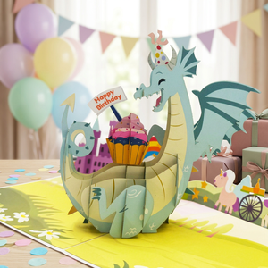Carte de vœux créative en papier 3D style animal, faite à la main, impression offset pour femmes et hommes - Message Joyeux Anniversaire - Product Image 5