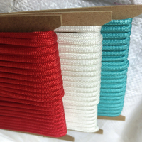 Paracord 550 Type 3 de 4 mm, 15 couleurs, 50 pieds en stock, personnalisable pour la fabrication de cordons de 1 mm et 2 mm, porte-clés, bracelets, colliers pour chiens, laisses et cordons.