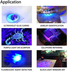 Secador de unha ajustável com clipe, flexível, brilhante, uv, lâmpada de mesa, 365nm, 390nm, detector de produto médico - Product Image 3