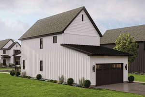 Villa préfabriquée à deux étages en acier léger avec balcon pour usage résidentiel ou immobilier locatif - Product Image 3