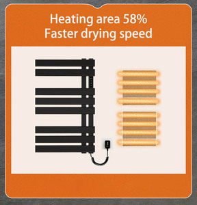 Venta al por mayor blanco inteligente termostático secado varilla de calefacción inteligente <span class=keywords><strong>toallero</strong></span> baño radiador calentador de toallas eléctrico - Product Image 5