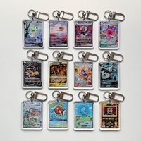 Pendentif de sac d'école personnalisé multi-styles en plastique, porte-clés en acrylique transparent à paillettes double face sur mesure