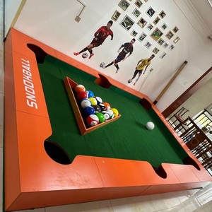 Mesa de snooker de 6.6 x 3.6 metros, mesa de billar verde resistente para uso en interiores - Product Image 1