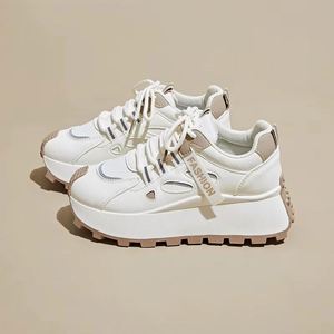 Zapatillas de otoño para estudiantes, deportivas, para correr, de ocio, estilo urbano, con suela gruesa, que aumentan la altura, tipo Dad Shoes - Product Image 2