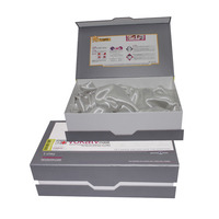 Boîte rigide en forme de livre magnétique personnalisée, emballage de style livre avec insert pour kit de test, produit industriel, cadeau