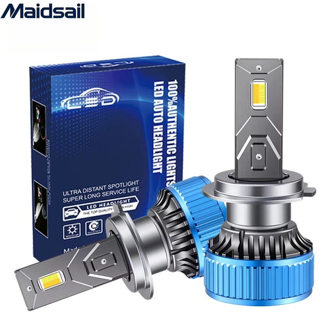 Super Bright K803 H4 H7 and H11 Car LED Headlight Three-Color Near and Far Light Bulb New Condition