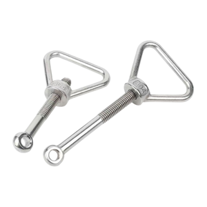 Boulon <span class=keywords><strong>articulé</strong></span> en acier inoxydable 304, écrou à <span class=keywords><strong>anneau</strong></span> de <span class=keywords><strong>levage</strong></span> triangulaire, vis articulée GB798, jeu d'écrous de suspension à vis M8-M20 - Product Image 1