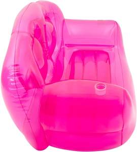 Sofá Inflable Transparente Rosa Moderno, Plegable y Portátil para Acampar, Sala de Estar y Uso en Exteriores - Product Image 3