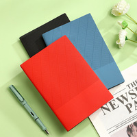 Carnet en cuir souple à armure toile, papeterie de bureau professionnelle, journal d'étudiant frais et élégant, bloc-notes pratique à transporter