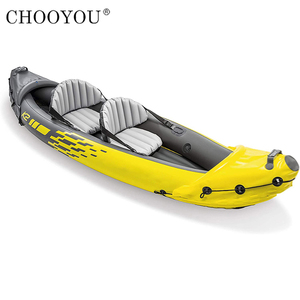 CHOOYOU – ensemble de kayak gonflable <span class=keywords><strong>pour</strong></span> 2 personnes en plein air, avec rames en aluminium, pompe, bateaux en caoutchouc, canoë kayak en pvc - Product Image 4