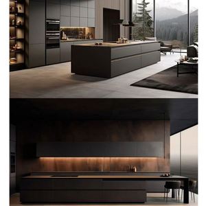 2025 îlot de meubles de luxe sur mesure importé fabricant complet armoires modernes armoires de cuisine en Chine - Product Image 6