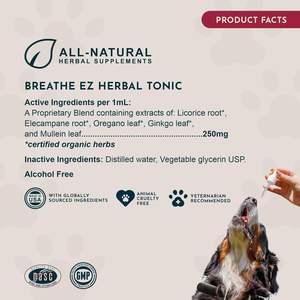 Suplemento Herbal de Raíz de <span class=keywords><strong>Regaliz</strong></span> Breathe EZ de Animal Essentials para Perros y Gatos, 1 Onza Líquida, Apoya la Salud Inmunológica y Respiratoria - Product Image 5