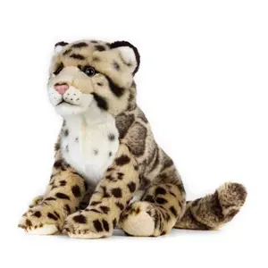 2025 realistico personalizzabile in poliestere animali selvatici peluche di grandi dimensioni leopardo nebuloso tigre <span class=keywords><strong>gatto</strong></span> pieno di cotone PP - Product Image 4