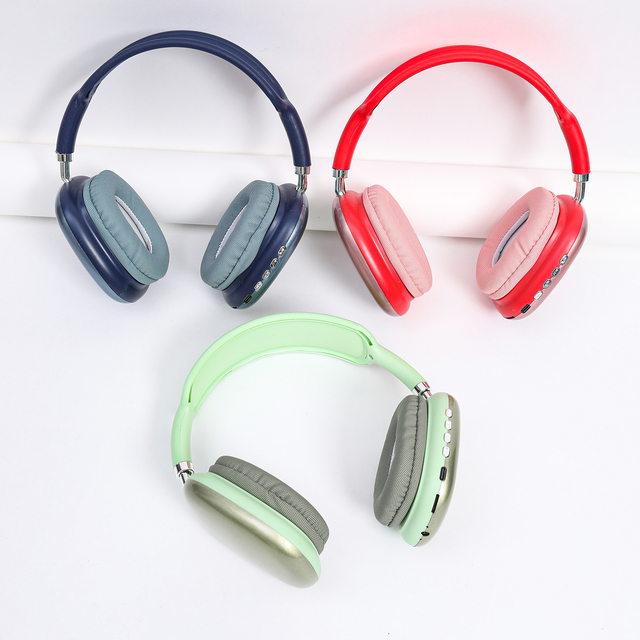 P9 Pro Max Hot-selling Headphones Over Ear 65H HiFi Stereo Foldable Wireless Deep Bass Mic for Music Work Home