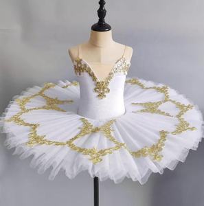 Tutú <span class=keywords><strong>de</strong></span> <span class=keywords><strong>Ballet</strong></span> Blanco para Niñas, Traje <span class=keywords><strong>de</strong></span> Danza con Lentejuelas para Espectáculo <span class=keywords><strong>de</strong></span> Jardín <span class=keywords><strong>de</strong></span> Infancia, Tutú <span class=keywords><strong>de</strong></span> <span class=keywords><strong>Ballet</strong></span> para Actuación en Escenario - Product Image 1