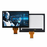 Modul Layar Sentuh Kapasitif 13,3 Inci Optical Bonding 10 Titik Ecran Tactile Capacitif EDP Layar Sentuh LCD untuk Bangunan