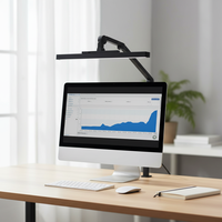 Lampes de bureau LED à bras articulé en aluminium, flexibles, avec commande tactile électrique, minuterie, modernes, à intensité variable, sans scintillement, pour la protection des yeux