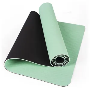 Prezzo di fabbrica competitivo antiscivolo private label personalizzato 6 millimetri stuoia di yoga del TPE double sided eco-friendly stuoia di yoga per yoga pilates