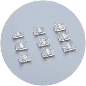 SMD 2835 5050 COB free solder free peeling 5mm 8mm 10mm RGB CCT single color 2pin 3pin 4pin wire to pcb led strip connector