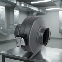 Kipas Saluran Ventilasi Aliran Campuran Inline Bilah Besi Cor EC Brushless OEM/ODM Dapat Disesuaikan 4"/100mm MIWIND 220V Kebisingan Rendah 35-39dB