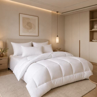 Couette de luxe en microfibre, alternative au duvet d'oie, pour hôtels 5 étoiles, avec insert en microfibre monobloc, OEM