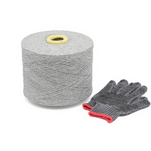 450g-1000g/doz 7/10 Gauge Durable CVC 80% Cotton + 20% Polyester TC(40% Cotton +60% Polyester) Breathable Gloves <b>Powder</b> Free - Product Image 1
