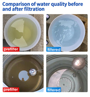 Système de purification d'eau personnalisé en acier inoxydable 304 avec membrane UF en PVDF, lavable, pour toute la maison, haut débit 2000 LPH, eau de puits/du robinet