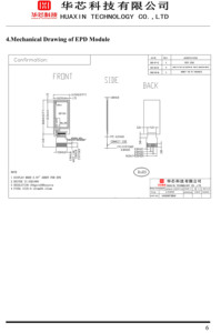 Mini écran E-Paper de 0,97 pouce, 88x184 points, fond blanc et caractères noirs, interface SPI 4 fils - Product Image 4