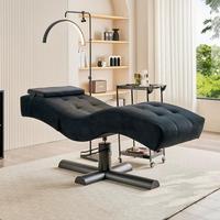 Table de massage professionnelle hydraulique réglable en acier inoxydable - Table pliable pour salon, spa, salon de beauté, extensions de cils