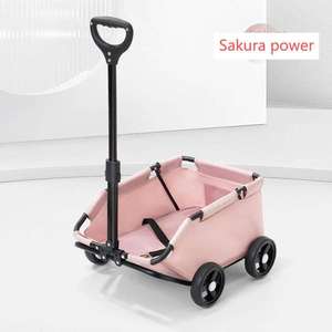 Poussette pliable pour animaux de compagnie, légère, portable, de voyage, 4 roues, mini chariot pour animaux âgés et faibles, lavable et grande taille - Product Image 5