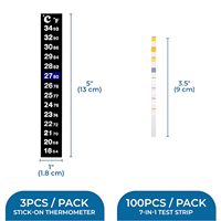 Bandelettes de test de pH pour aquarium 7-en-1 faciles à utiliser, en plastique, écologiques, kit de test universel pour l'eau des aquariums