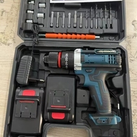 Perceuse à percussion sans fil 21V avec moteur sans balais, batterie lithium rechargeable, double vitesse, réversible, garantie 1 an