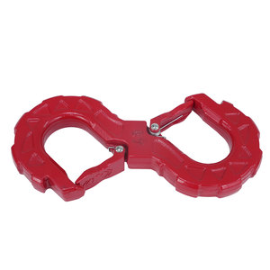 Gancho <span class=keywords><strong>de</strong></span> Remolque Doble <span class=keywords><strong>de</strong></span> Acero Forjado con Recubrimiento en Polvo Rojo, Gancho en S para Remolcar Automóviles, Capacidad <span class=keywords><strong>de</strong></span> 50 lb, Soporte Estructural, Logotipo Personalizado para Remolque - Product Image 3