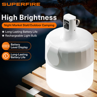 Éclairage LED portable pour le camping en plein air, outil magique avec crochet, étanche IP43, luminosité 500LM, autonomie de 6,5 heures, conception multifonctionnelle