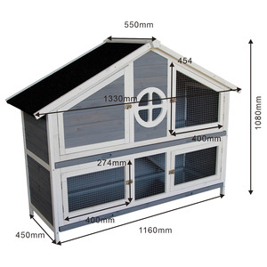 Creative New Large American Multi-Layer Wooden Rabbit <strong>House</strong> Anti-Rat Snake <strong>Pet</strong> Breeding Cage with Multiple Rabbit Nests - Product Image 4