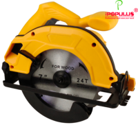 Scie circulaire électrique professionnelle IPOPULUS 1600W185mm pour le bois, avec coupe biseautée précise pour la menuiserie et la construction