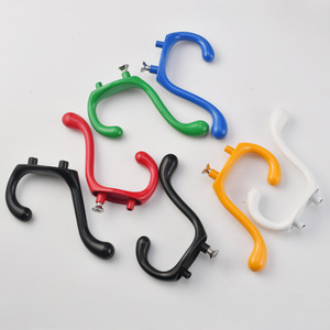 Zinc Alloy Double Wall <b>Hooks</b> For <b>Bathroom</b> Coat Hat Storage Black White Yellow Red Blue Green Plastic Mounting - Product Image 3